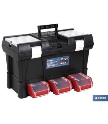 CAJA DE HERRAMIENTAS MODULAR DE PLÁSTICO