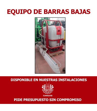 EQUIPO BARRAS BAJAS 1000L AGROSAN