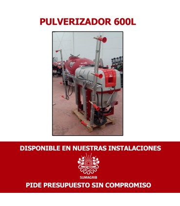 PULVERIZADOR SUSPENDIDO 600L BARRAS EN T