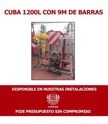 PULVERIZADOR 1200L BARRAS 9 METROS AGROSAN