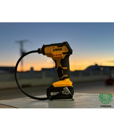 Compresor de aire VITO, Con batería de 4 amperios y cargador