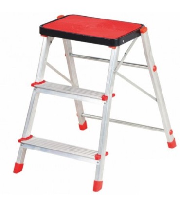 TABURETE ESCALERA 3 PELDAÑOS ALUMINIO